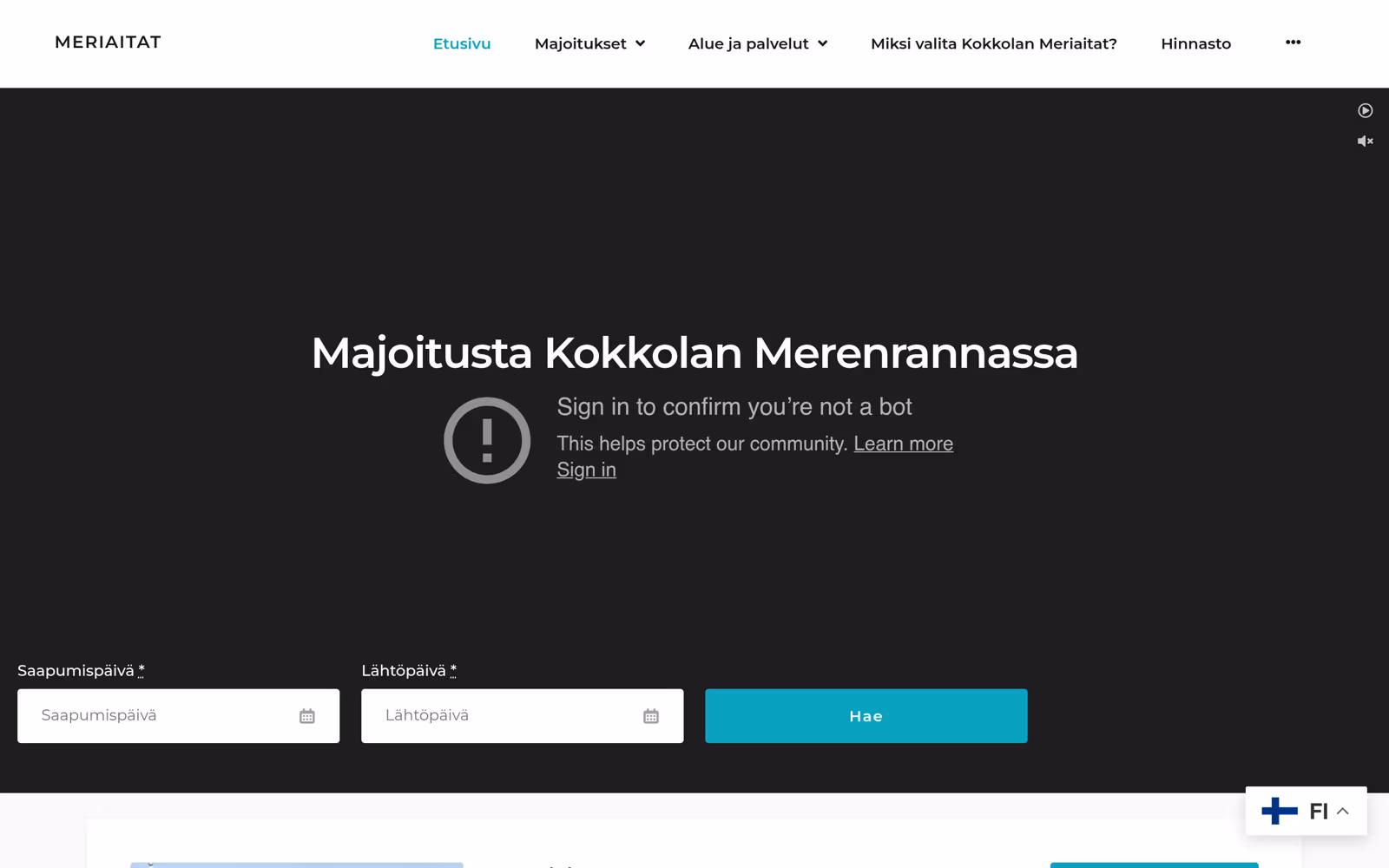 Meriaitat.fi — Majoitusvaraukset Kokkolan saaristossa