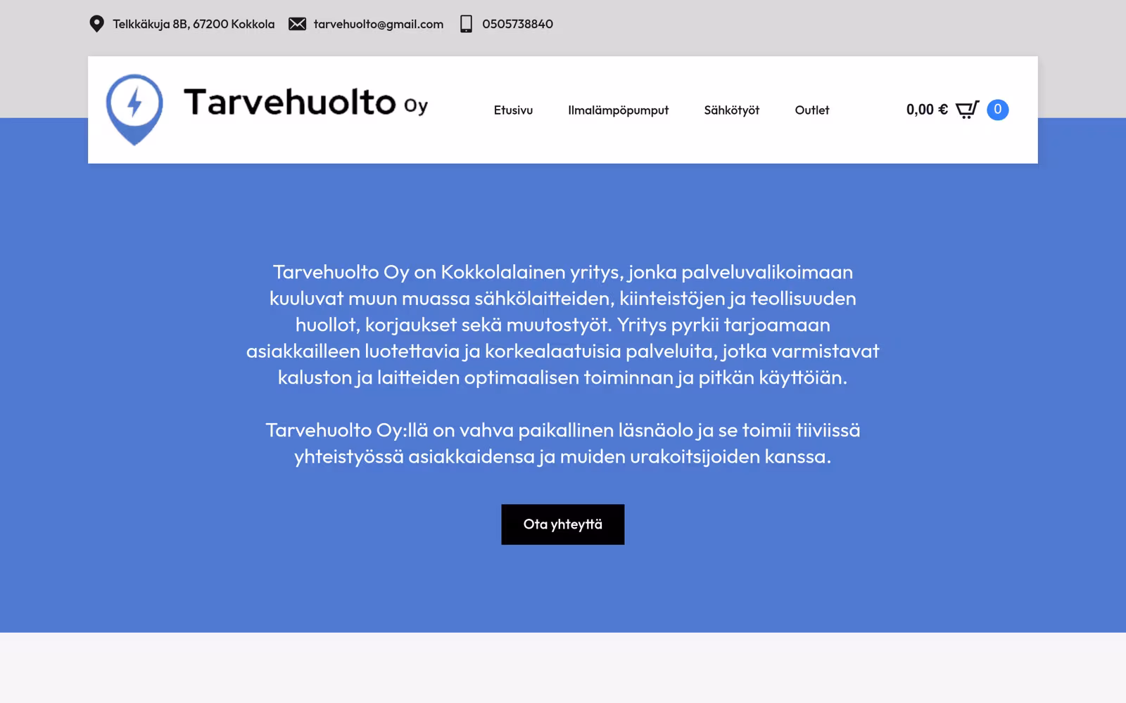 Tarvehuolto — Huoltopalveluiden verkkokauppa